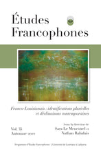 Load image into Gallery viewer, Études Francophones (Volume 35)