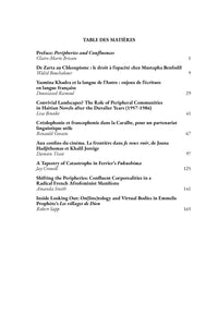 Études Francophones (Volume 38)